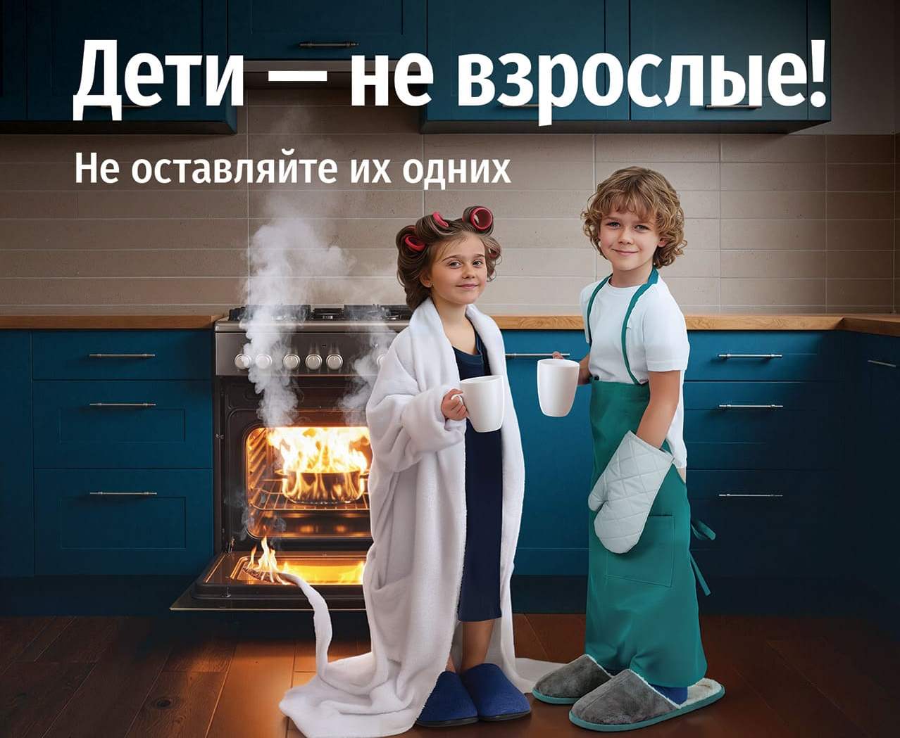 Дети – не взрослые! Не оставляйте их одних!