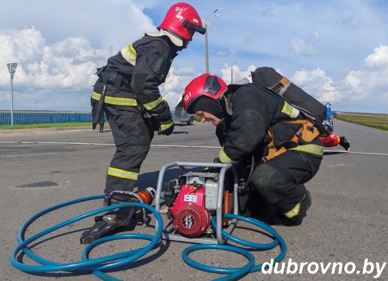 Комплексные учения прошли на Дубровенщине