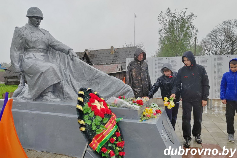 Митинги и праздничные мероприятия, посвященные Дню Победы проходят в Дубровенском районе. Фотофакт