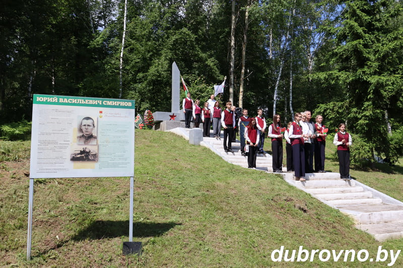 На Дубровенщине реконструировали блиндаж в д.Шалашино