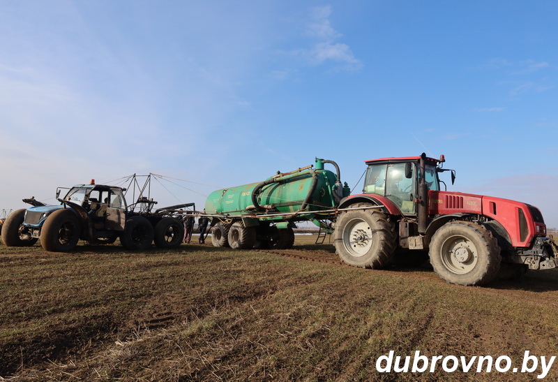 Дубровенские аграрии приступили к подкормке озимых