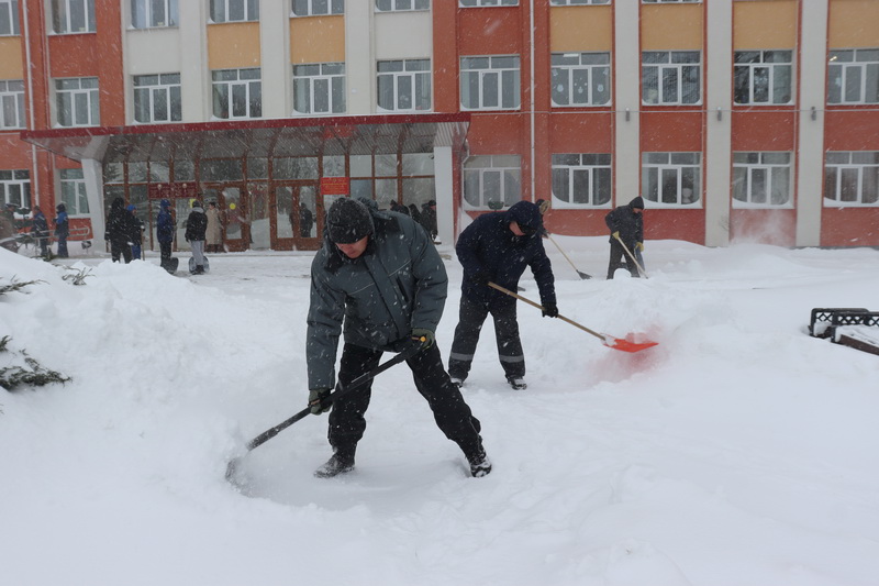 Фотофакт: Дубровенцы устраняют последствия циклона «Улли»