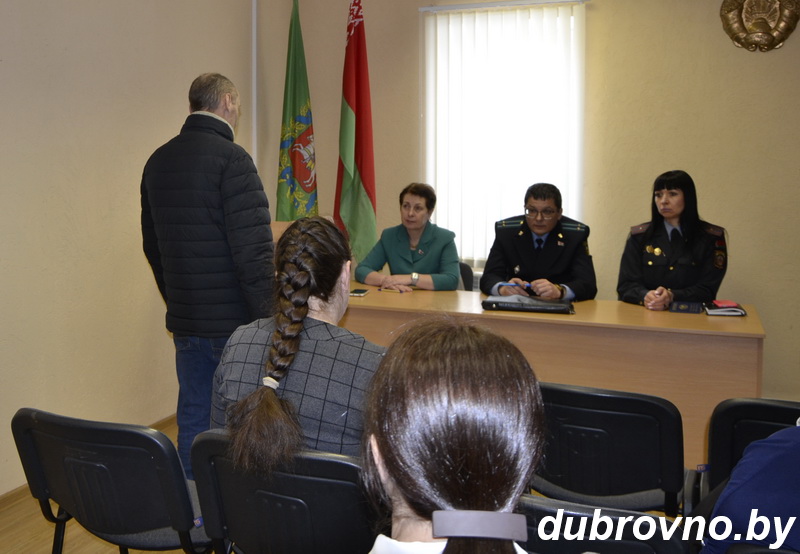 В Дубровно прошло очередное заседание наблюдательной комиссии