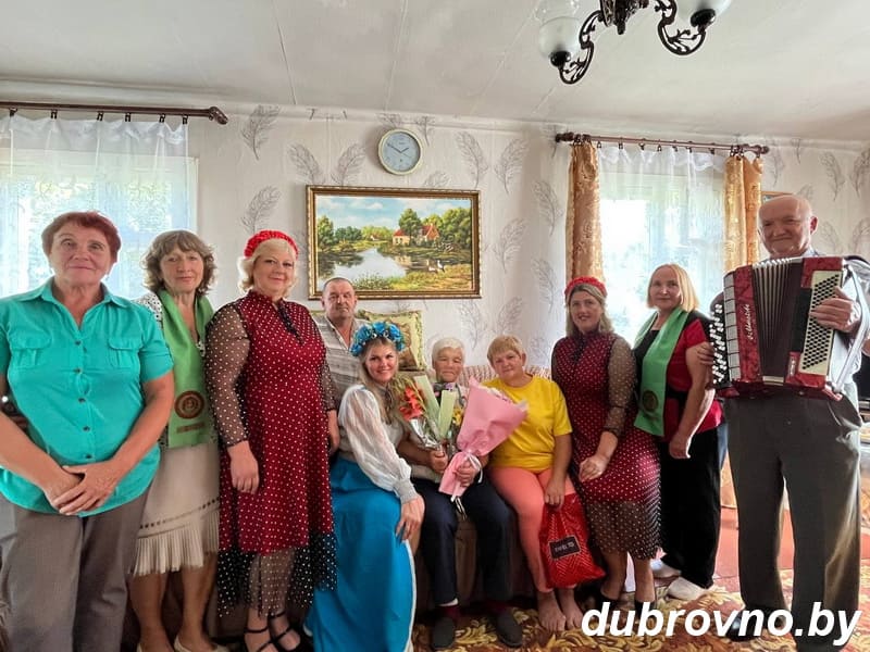 На Дубровенщине поздравляли ровесницу Победы