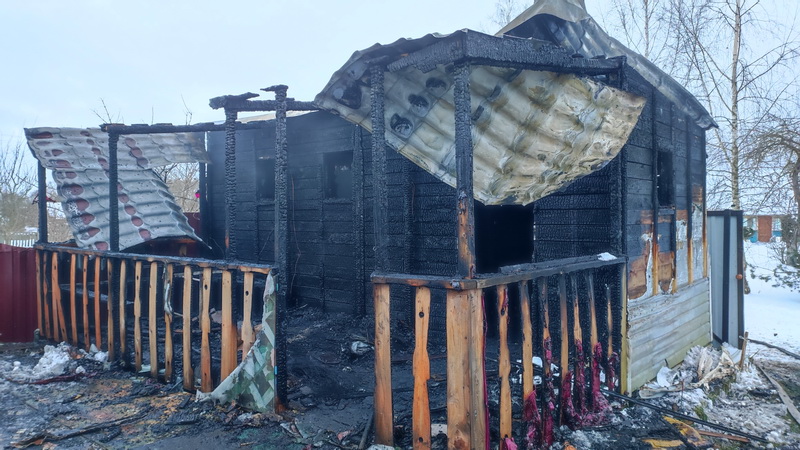 В аг. Буда произошел пожар