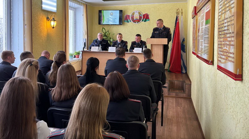 В Дубровенском РОВД подвели итоги работы за 2025 год